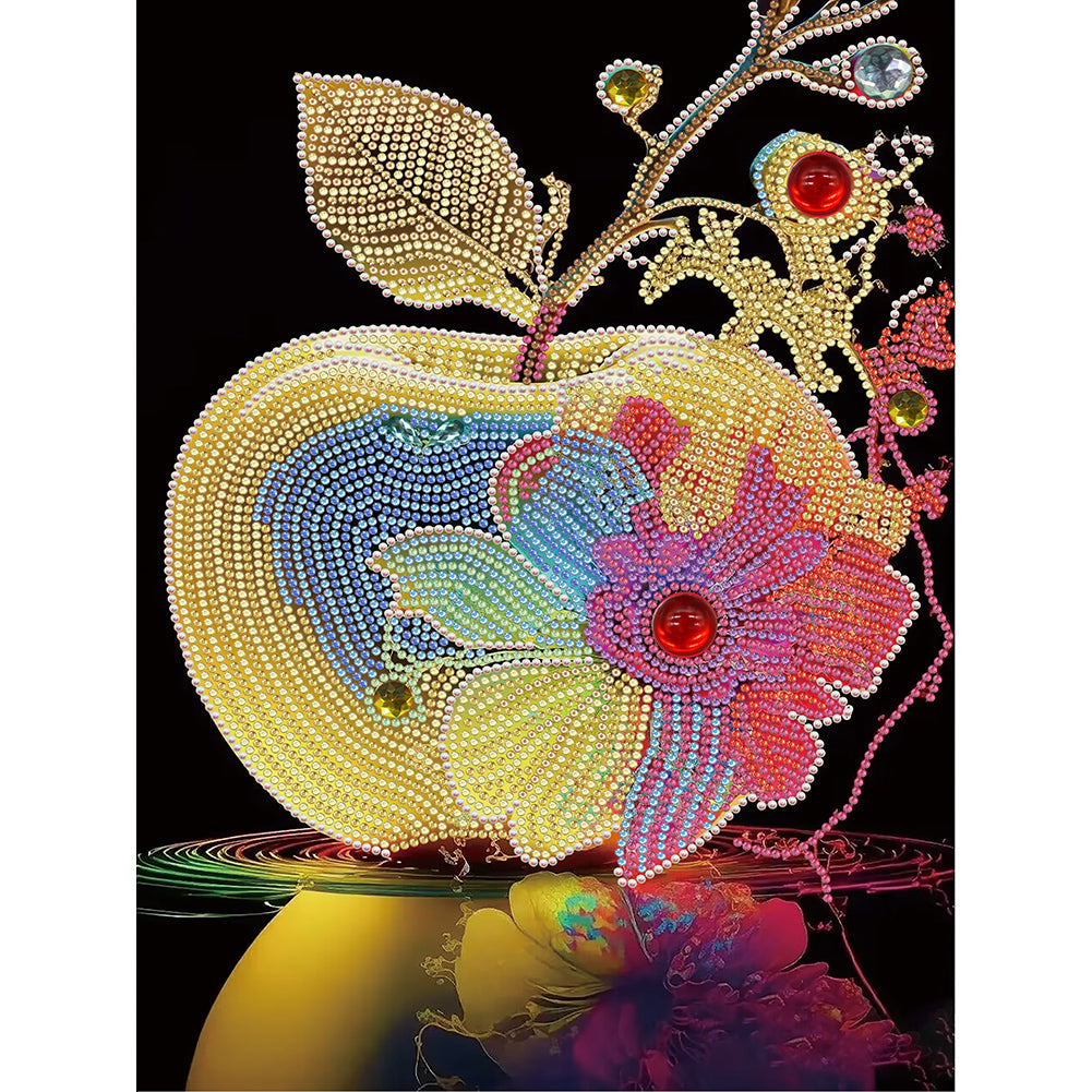 Colorful Apple - Special Shaped Drill Diamond Painting 30*40CM