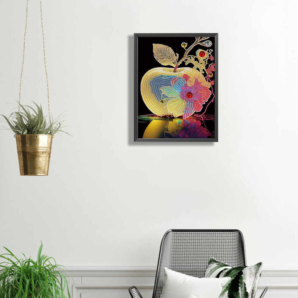 Colorful Apple - Special Shaped Drill Diamond Painting 30*40CM