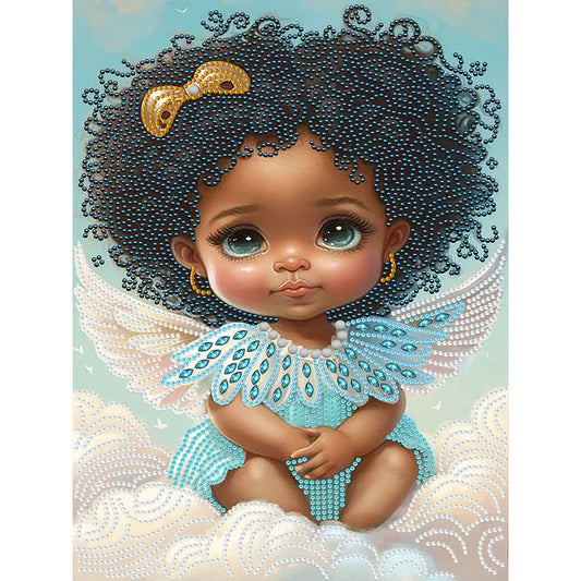 Angel Little Girl - Special Shaped Drill Diamond Painting 30*40CM