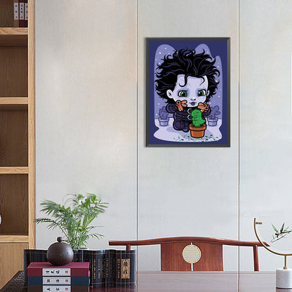Edward Scissorhands - Full Round Drill Diamond Painting 30*40CM