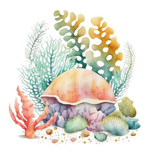 Coral Shell - Full Round Drill Diamond Painting 30*30CM
