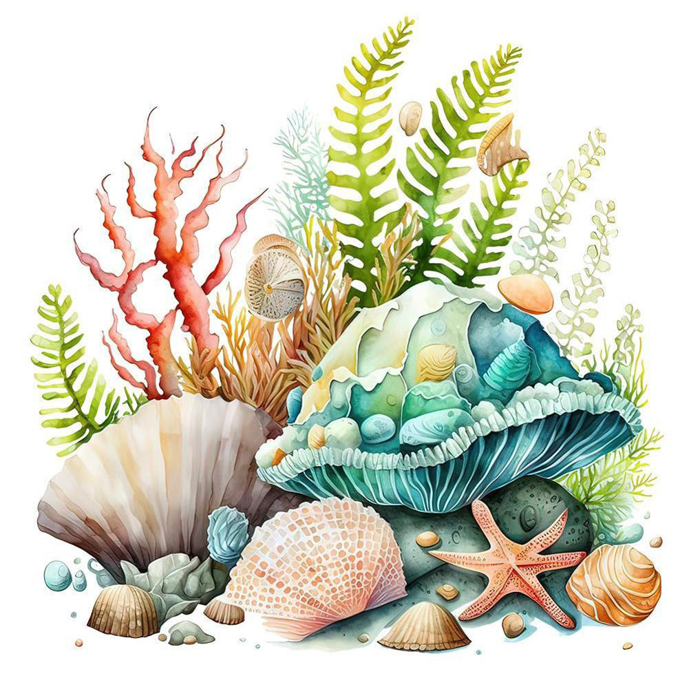 Coral Shell - Full Round Drill Diamond Painting 30*30CM