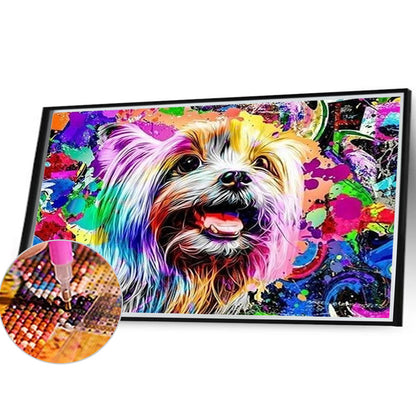 Doodle Puppy - Full Round Drill Diamond Painting 40*30CM