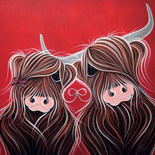 Highland Yak - Full Square Drill Diamond Painting 35*35CM