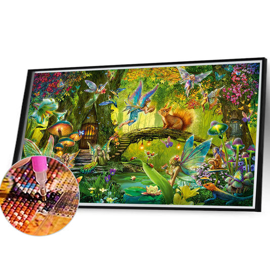 Forest Elves - Full Round Drill Diamond Painting 40*30CM