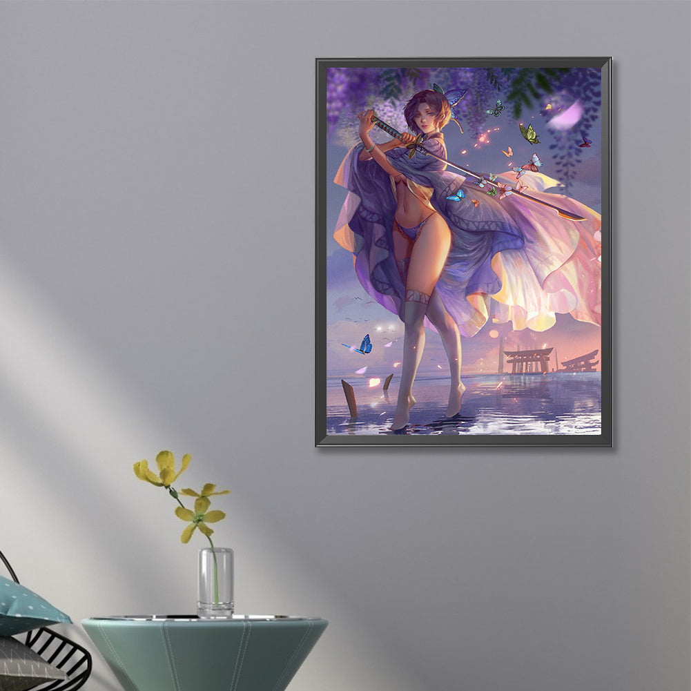 Swordsman - Full Round Drill Diamond Painting 40*60CM