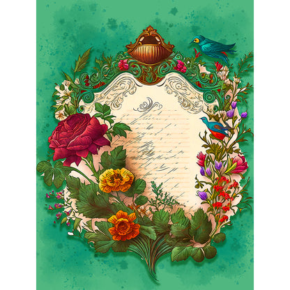 Writer Clip Art - Full Round Drill Diamond Painting 30*40CM