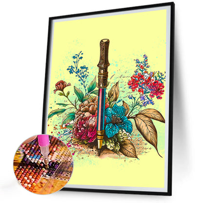 Writer Clip Art - Full Round Drill Diamond Painting 30*40CM
