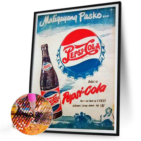Beer Vintage Poster - Full Round Drill Diamond Painting 30*40CM