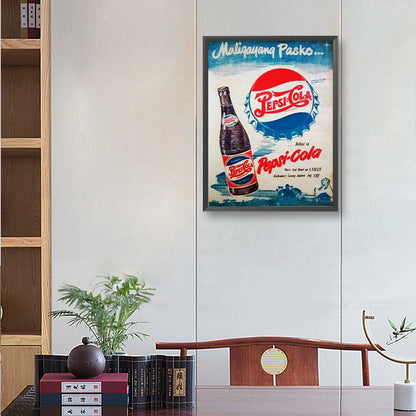 Beer Vintage Poster - Full Round Drill Diamond Painting 30*40CM