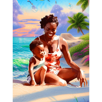 Mother'S Day - Full Round Drill Diamond Painting 30*40CM