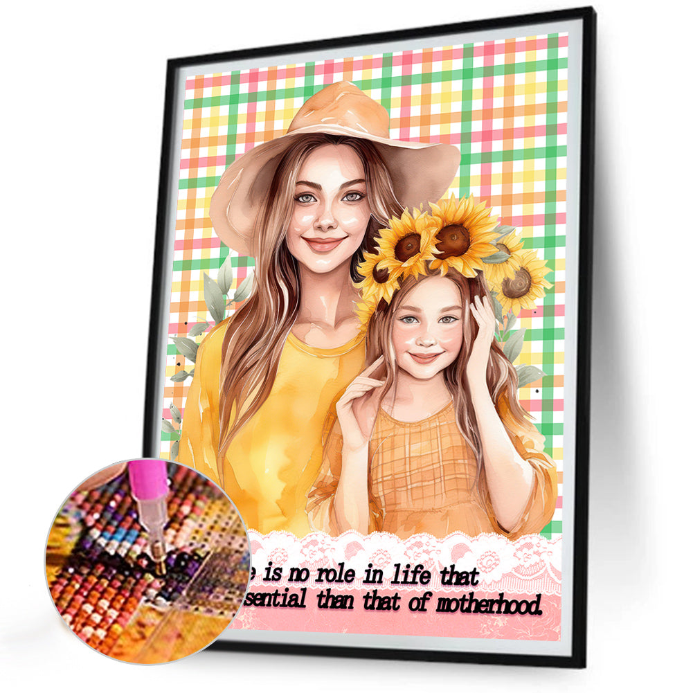 Mother'S Day - Full Round Drill Diamond Painting 30*40CM