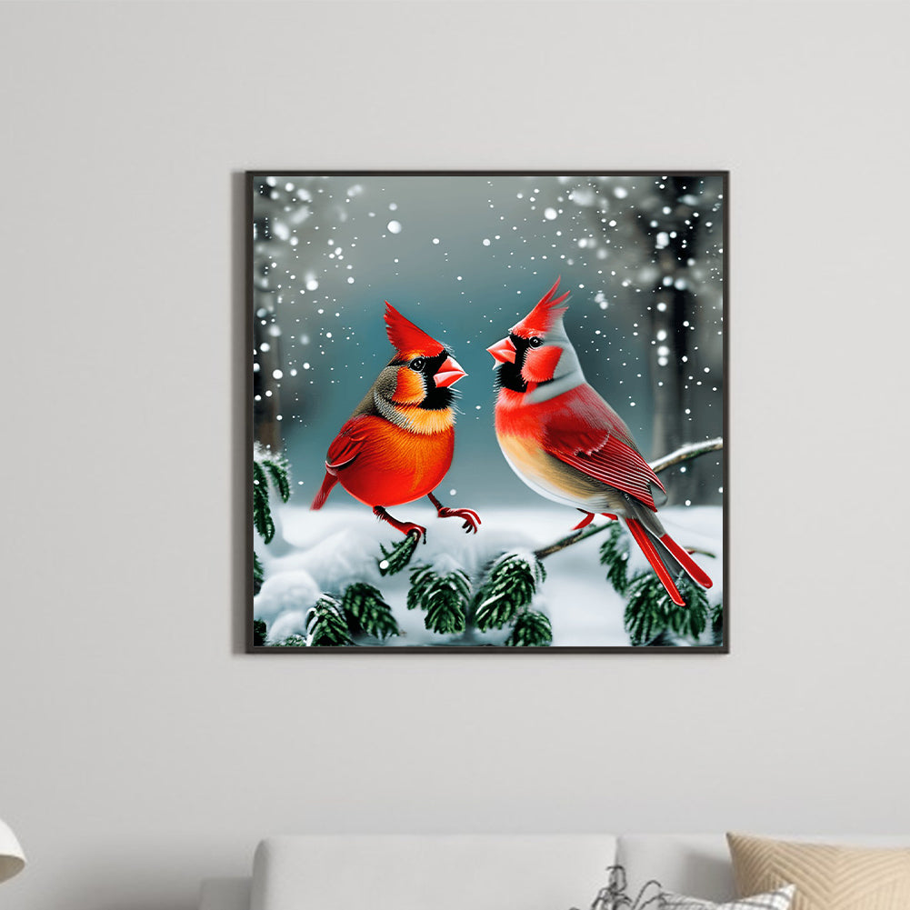 Cardinal - Full Round Drill Diamond Painting 30*30CM