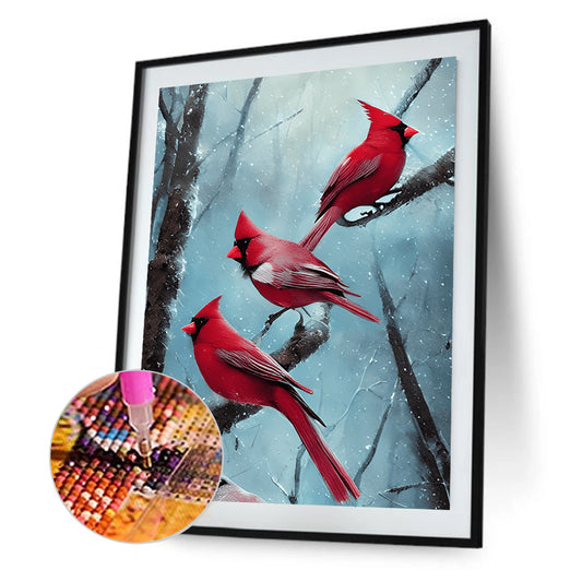 Cardinal - Full Round Drill Diamond Painting 30*40CM