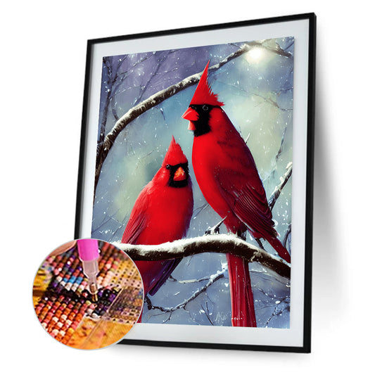Cardinal - Full Round Drill Diamond Painting 30*40CM