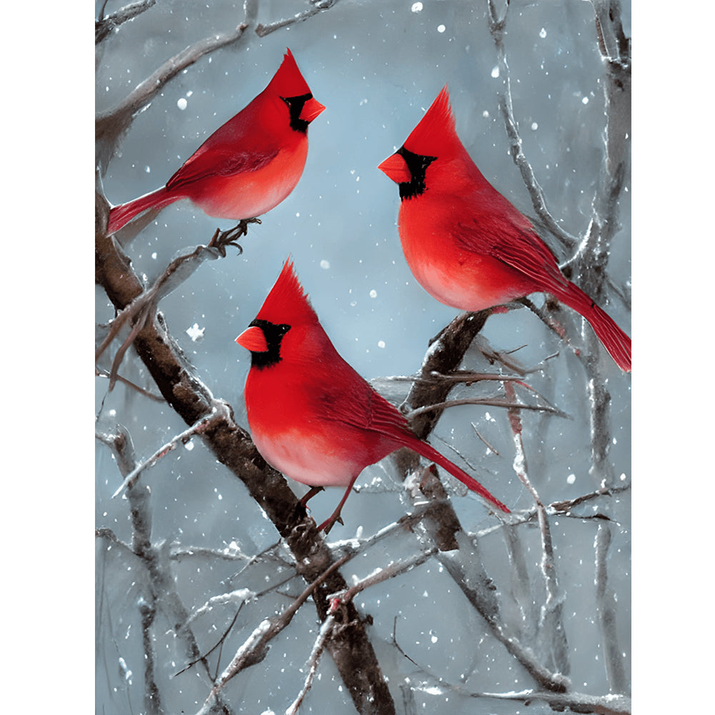 Cardinal - Full Round Drill Diamond Painting 30*40CM