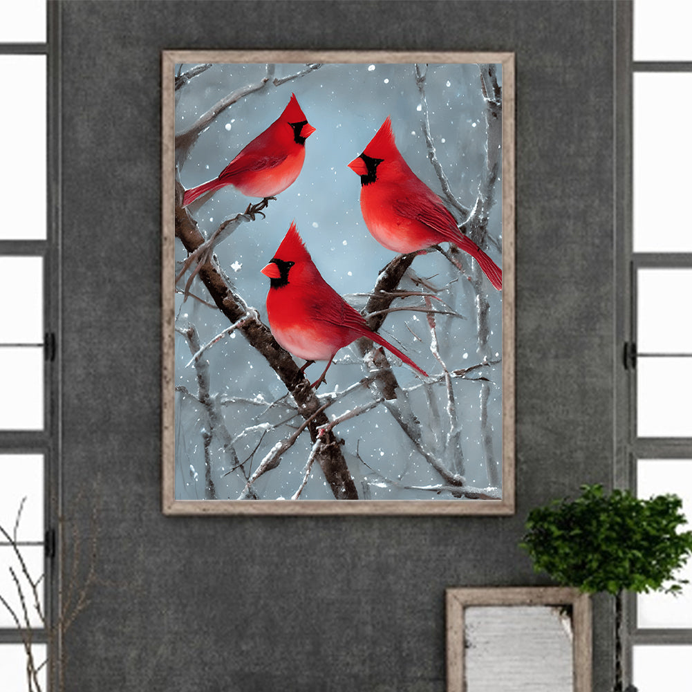 Cardinal - Full Round Drill Diamond Painting 30*40CM