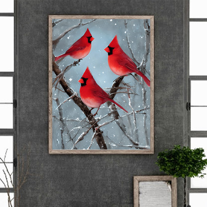 Cardinal - Full Round Drill Diamond Painting 30*40CM