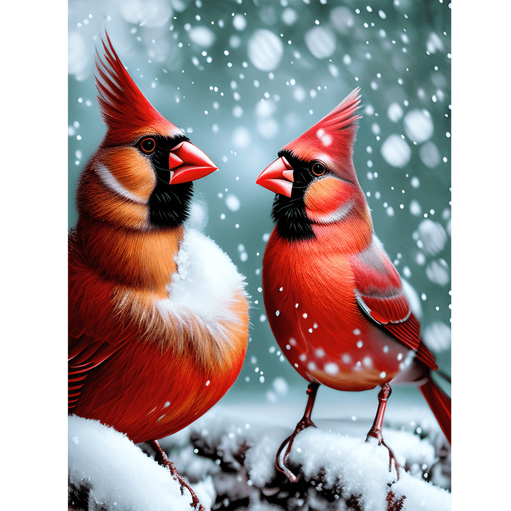 Cardinal - Full Round Drill Diamond Painting 30*40CM
