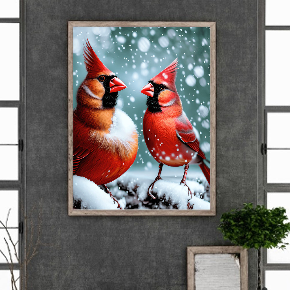 Cardinal - Full Round Drill Diamond Painting 30*40CM