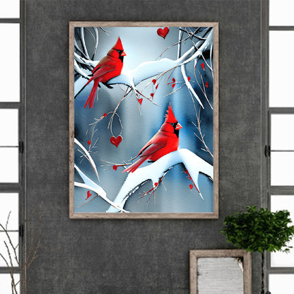 Cardinal - Full Round Drill Diamond Painting 30*40CM