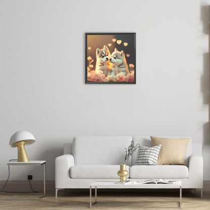 Love Puppies - Full Round Drill Diamond Painting 30*30CM