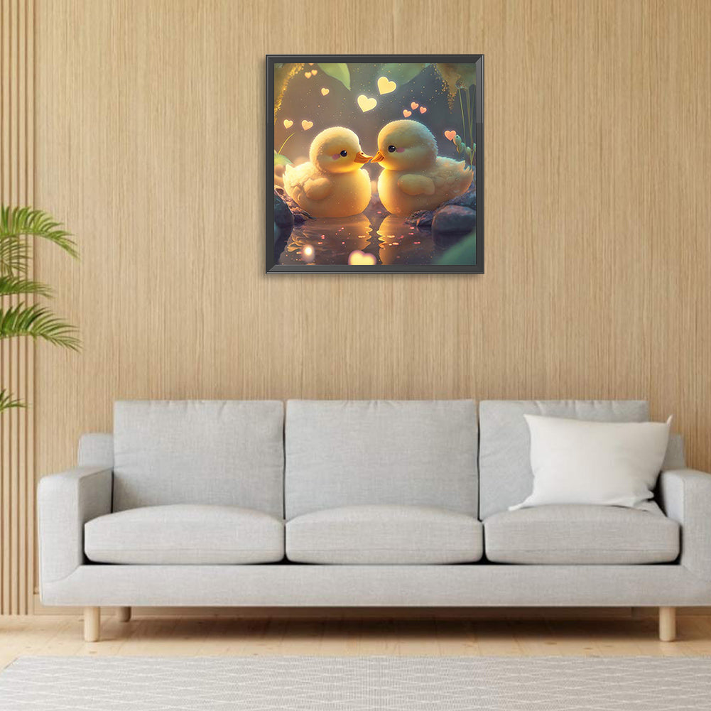 Love Duckling - Full Round Drill Diamond Painting 30*30CM