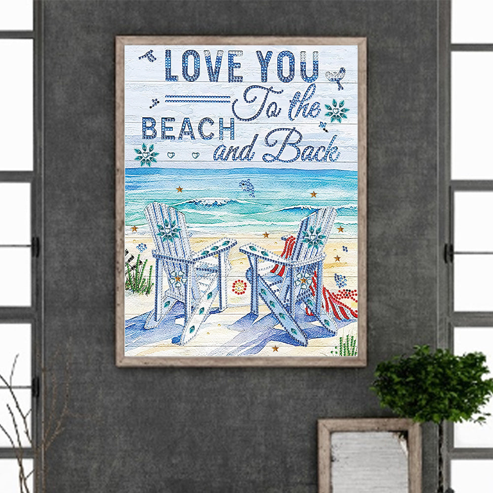 Summer Beach - Special Shaped Drill Diamond Painting 30*40CM