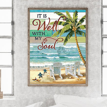 Summer Beach - Special Shaped Drill Diamond Painting 30*40CM