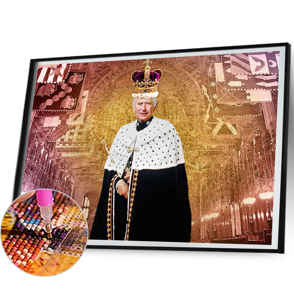 Prince Charles - Full Round Drill Diamond Painting 50*40CM