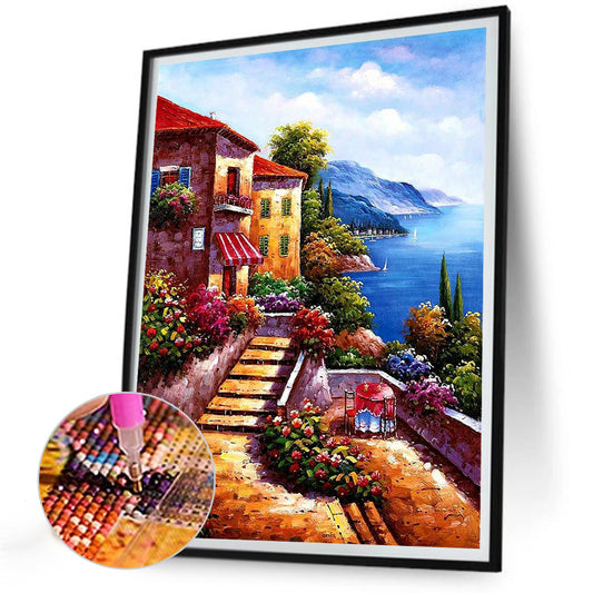 Landscape - Full Round Drill Diamond Painting 30*40CM