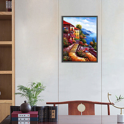 Landscape - Full Round Drill Diamond Painting 30*40CM
