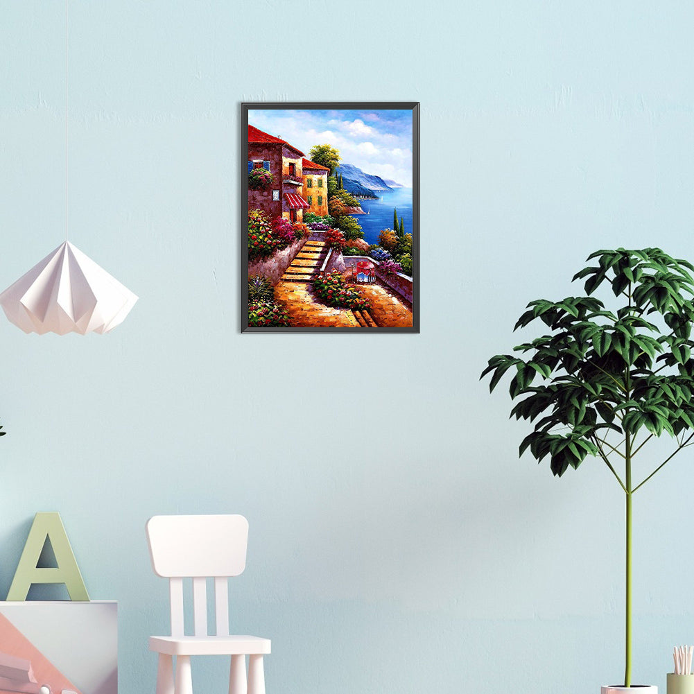 Landscape - Full Round Drill Diamond Painting 30*40CM