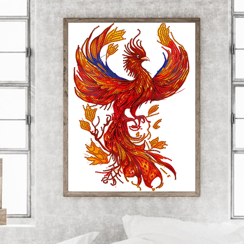 Phoenix On Fire - Special Shaped Drill Diamond Painting 30*40CM