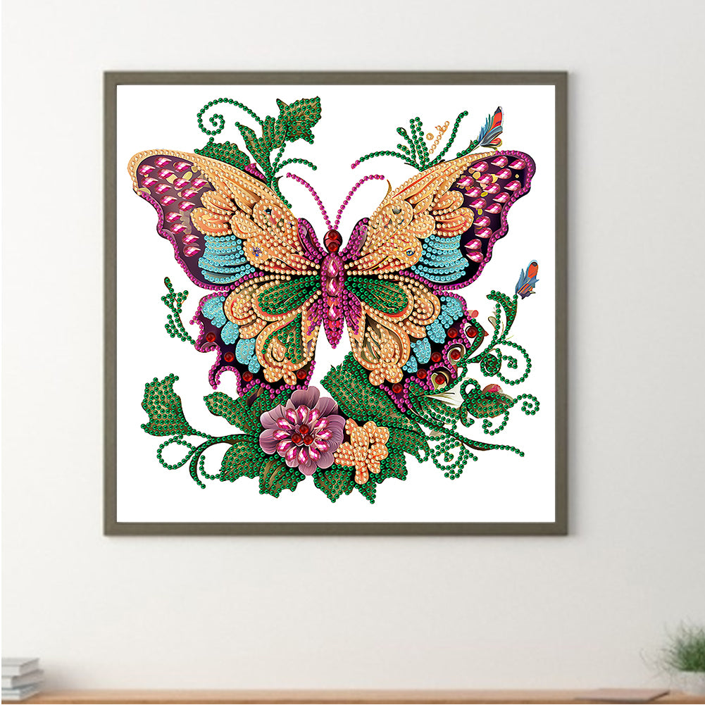 Butterfly Season - Special Shaped Drill Diamond Painting 30*30CM
