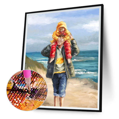 Have Fun And Accompany - Full Round Drill Diamond Painting 30*40CM