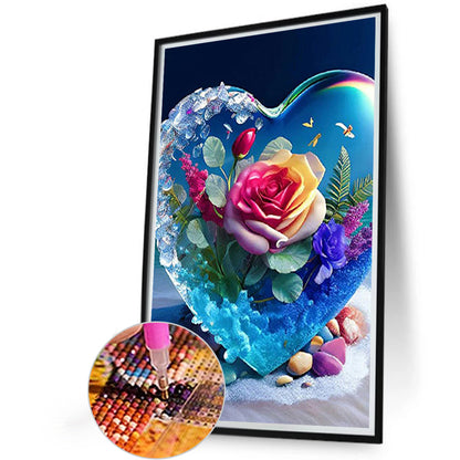 Love Rose - Full Square Drill Diamond Painting 20*30CM
