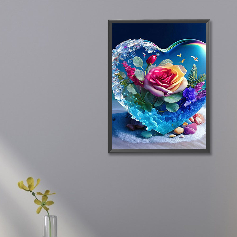 Love Rose - Full Square Drill Diamond Painting 20*30CM