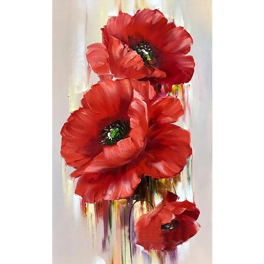 Poppies - Full Round Drill Diamond Painting 40*70CM