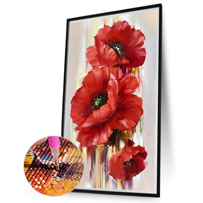 Poppies - Full Round Drill Diamond Painting 40*70CM