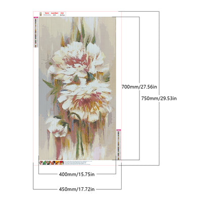 Peony - Full Round Drill Diamond Painting 40*70CM