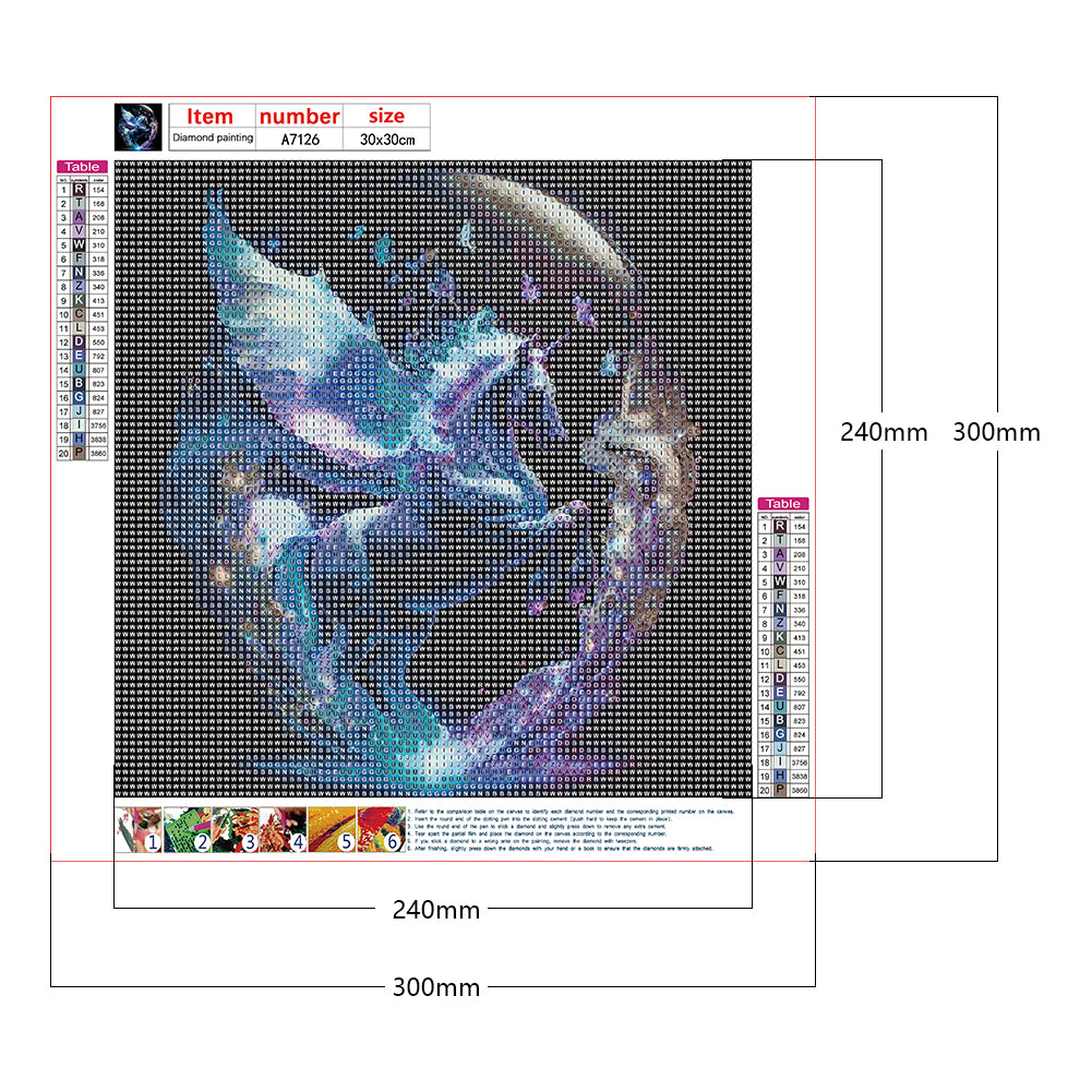The Mysterious Pegasus - Full Round Drill Diamond Painting 30*30CM