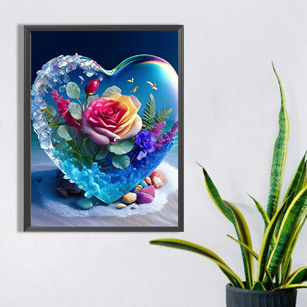 Love Rose - Full Square Drill Diamond Painting 30*40CM