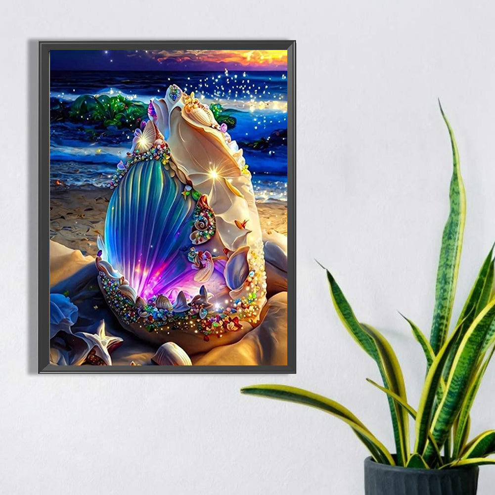 Conch - Full Square Drill Diamond Painting 30*40CM