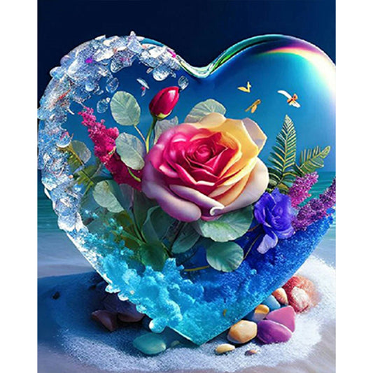 Love Rose - Full Square Drill Diamond Painting 40*50CM