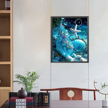 Blue Shell - Full Square Drill Diamond Painting 40*50CM