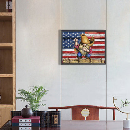 Cowboy Gnome - Full Round Drill Diamond Painting 40*30CM