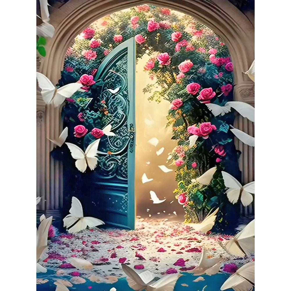 Beautiful Back Garden - Full Round Drill Diamond Painting 30*40CM