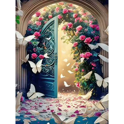 Beautiful Back Garden - Full Round Drill Diamond Painting 30*40CM