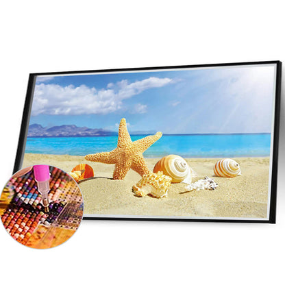 Beach Sea Shells - Full Round Drill Diamond Painting 40*30CM